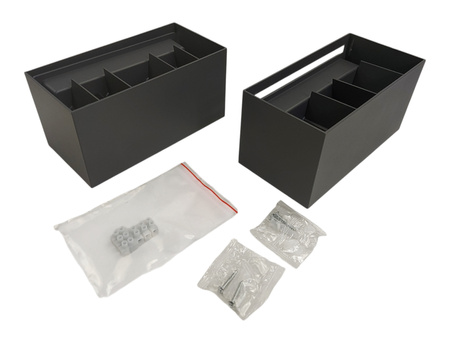 Lampa Kinkiet zewnętrzny Klighten A310/2-3000K 24W czarny