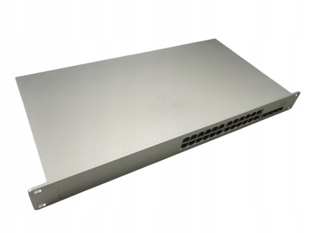 Switch Meraki MS210-24P 24x1GbE PoE+ 370W 4xSFP Stack 128Gbps L2 Cloud