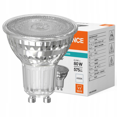 Żarówka LED PAR16 GU10 6,9W = 80W 575lm 4000K Neutralna Biała 36° LEDVANCE