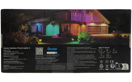 Reflektory zewnętrzne Govee H7057 RGB LED IP66 85W 4szt