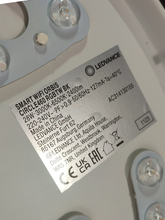 Lampa sufitowa LEDVANCE SMART+ ORBIS CIRCLE 28W 2400lm 46cm WiFi