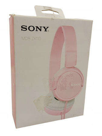 Słuchawki przewodowe nauszne Sony MDR-ZX110 Różowe