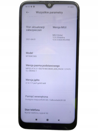 Smartfon Xiaomi Redmi Note 8T M1908C3XG 4/64GB
