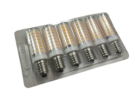 ŻARÓWKI LED E14 8W 700lm 3000K ciepłe białe światło LEDGLE 6 sztuk