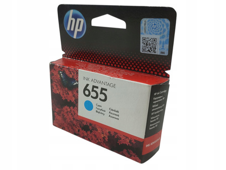 Tusz HP 655 CZ110AE BHK niebieski oryginalny do drukarek HP