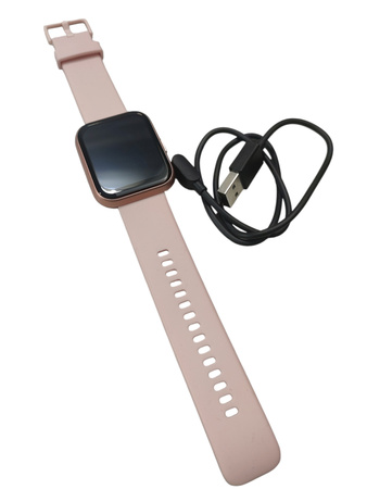 Smartwatch na pasku ID208 różowy + ładowarka