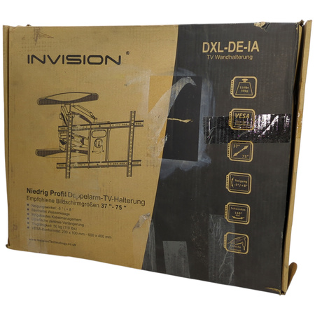 Uchwyt na telewizor Invision HDTV-DXL-DE-IA 37-75'' VESA 600x400 50kg
