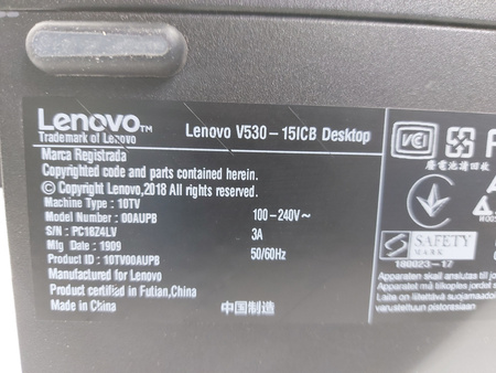 Komputer Lenovo V530 10TV00AUPB Intel Core i3-9100 8GB RAM DDR4 240GB SSD