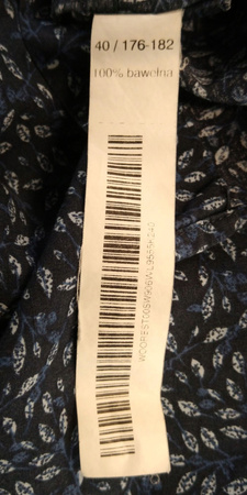 KOSZULA MĘSKA WÓLCZANKA ROZMIAR 40 NIEBIESKA