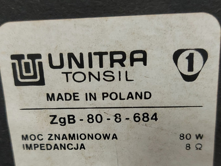 Kolumna głośnikowa Unitra Tonsil Alton 80 ZgB-80-8-684