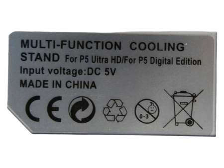 Tokluck Uchwyt ścienny z chłodzeniem na PS5 kontroler 3 USB HUB