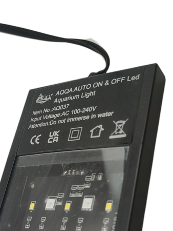 Lampa akwaryjna AQQA 30W LED 24/7 Full Spectrum 7 kolorów Timer