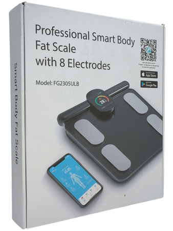Waga łazienkowa Smart Body Fat Scale FG2305ULB czarna szkło 180 kg