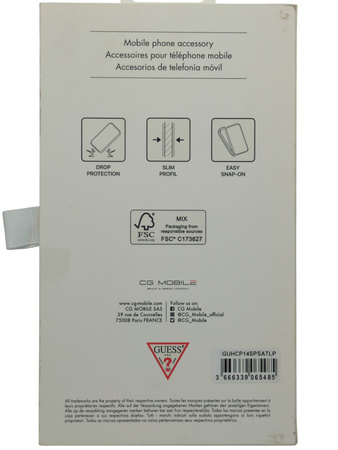 Oryginalne etui Plecki do Iphone 14 Case Guess róż
