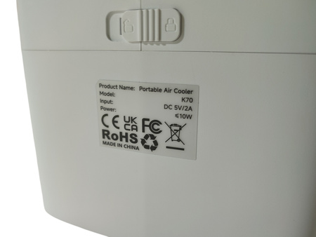 Wentylator Air Cooler K70 1,2l mgiełka biały