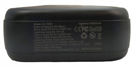 Powerbank Anyzoo AN-YD03 30000mAh