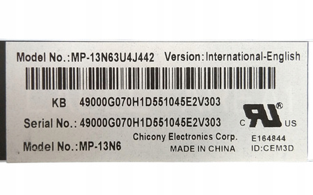 Klawiatura laptopa Dell Latitude 3460 QWERTY