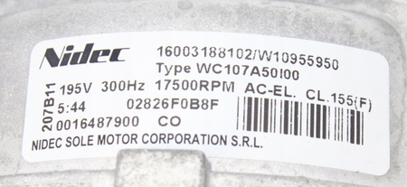 Silnik Nidec WC107A50I00 do pralki Whirlpool C00510625 481011044744