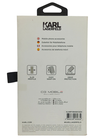 Etui Plecki Karl Lagerfeld do Apple iPhone 15 czarne