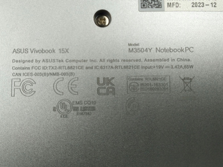 Laptop Asus Vivobook 15X M3504Y Ryzen 7730U|16GB DDR4|512GB SSD