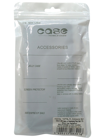 Etui plecki Silicone Lite Case do Motorola Edge 40 Neo 5G czarny