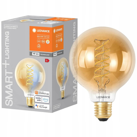 Żarówka LED Filament Flobe95 50 E27 650lm 8W 50W WiFi ciepła/zimna LEDVANCE