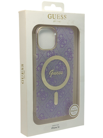 Etui Guess GUHMP14SH4STU do iPhone 14 6.1" hardcase 4G MagSafe