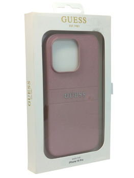 Oryginalne etui Plecki do Iphone 14 PRO CASE ETUI Guess róż