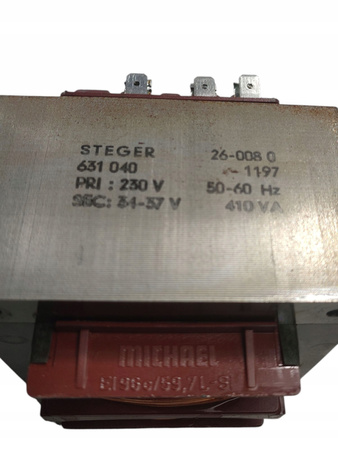 Transformator Steger 631 040 410VA 34-37V