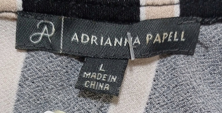 Bluzka damska ADRIANNA PAPELLI L Czarna w paski