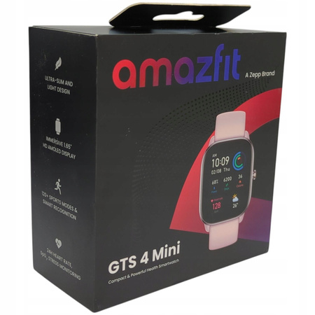 Smartwatch Amazfit GTS 4 Mini Flamingo Pink Różowy