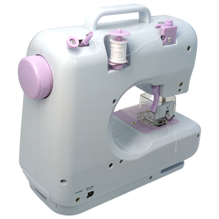 Maszyna do szycia Łucznik Mini biało-fioletowa 12 programów