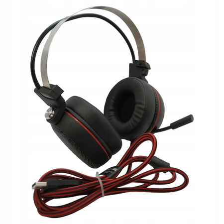 Słuchawki MAD DOG GH705 gamingowe nauszne podświetlenie dźwięk 7.1