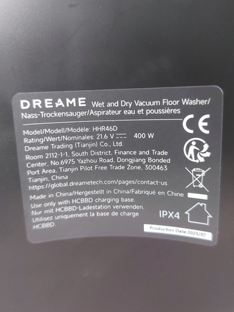 Odkurzacz pionowy Dreame H15 Pro HHR46D Bezprzewodowy 400W 0.78L LED