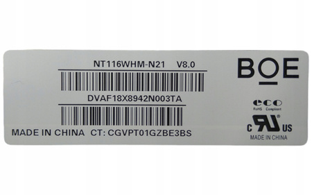 Matryca BOE NT116WHM-N21 11,6"