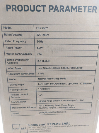 Klimatyzer Air Cooler FK2306Y