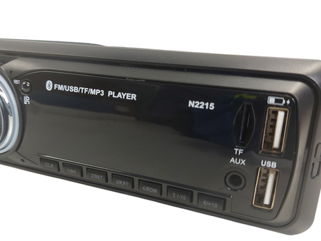 Radio Samochodowe 1DIN Bluetooth AUX USB MP3 Pilot Głośnomówiący