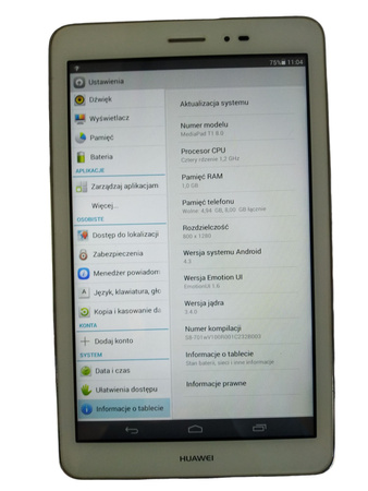 Tablet Huawei MediaPad T1 8" 8GB