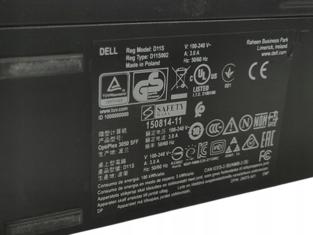 Komputer PC Dell OptiPlex 3050 i5-7500 8GB 2x 4GB - 2133MHz