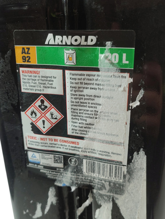 Metalowy Kanister Na Paliwo 20L Arnold 6011X12002