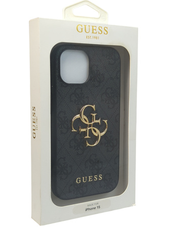 Etui Guess Plecki do Apple iPhone 15 czarne