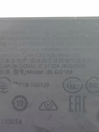 Głośnik przenośny JBL GO VM czarny