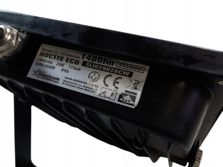 Spectrum Naświetlacz LED Noctis Eco 20W SLI029028CW 6500K 1400lm IP65