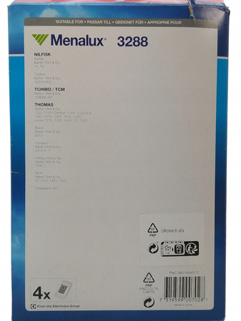 Worki do odkurzacza Menalux 3288 do NILFISK ALTO Buddy 15, 18