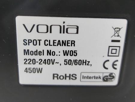 Odkurzacz Piorący do Tapicerki Vonia Spot Cleaner W05 450W