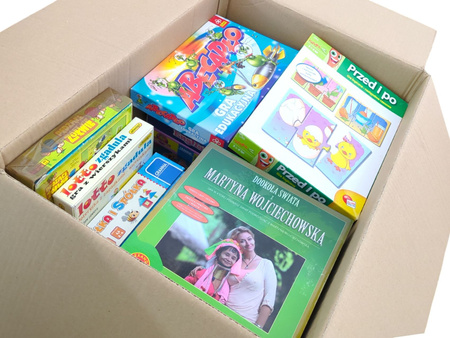 Gry planszowe Mix Box 21 sztuk Imprezowe Przygodowe Rodzinne