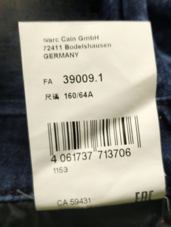 Spodnie damskie Granatowe we wzory MARC CAIN ROZ.N2