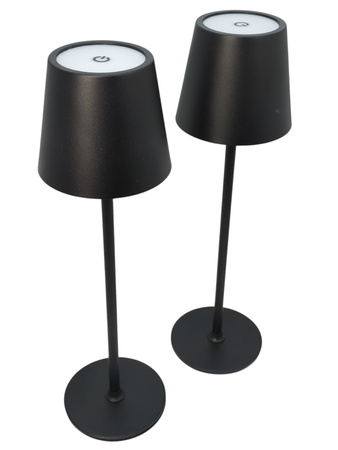 Zestaw 2x bezprzewodowa lampa stołowa Zoeger LED IP54 3000K