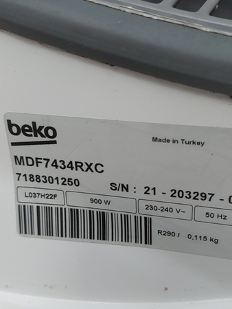 Suszarka Kondensacyjna z pompą ciepła BEKO MDF7434RXC 7kg 60 cm