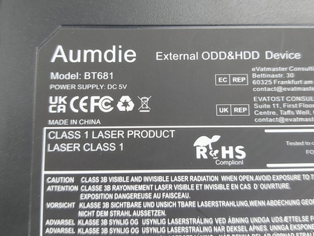 Napęd zewnętrzny Aumdie Pop-up Mobile External BT681